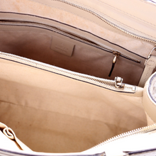 Load image into Gallery viewer, Gucci Guccissima Leather Mayfair Ribbon Satchel Bag White
