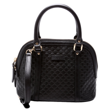 Load image into Gallery viewer, Gucci Mini Dome Guccissima Leather Satchel Bag Black
