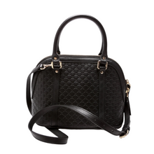 Load image into Gallery viewer, Gucci Mini Dome Guccissima Leather Satchel Bag Black
