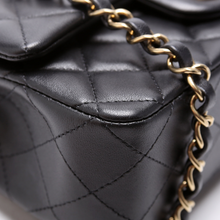 Load image into Gallery viewer, Chanel Classic Flap Mini Rectangle Quilted Leather Shoulder Bag Black
