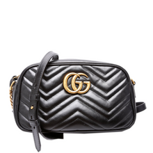 Load image into Gallery viewer, Gucci Marmont Small Leather Camera Bag Black
