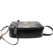 Load image into Gallery viewer, Gucci Marmont Small Leather Camera Bag Black
