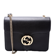 Load image into Gallery viewer, Gucci Interlocking Leather Small Crossbody Bag Black
