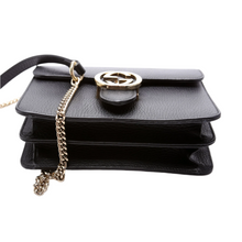 Load image into Gallery viewer, Gucci Interlocking Leather Small Crossbody Bag Black
