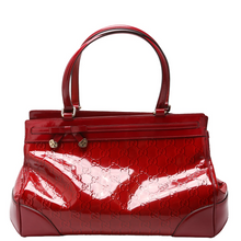 Load image into Gallery viewer, Gucci Patent Guccissima Leather Mayfair Tote Bag Medium Red
