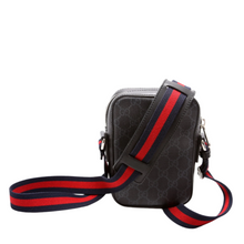 Load image into Gallery viewer, Gucci GG Supreme Canvas Messenger Bag Black
