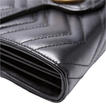 Load image into Gallery viewer, Gucci Marmont Leather Chain Wallet Black
