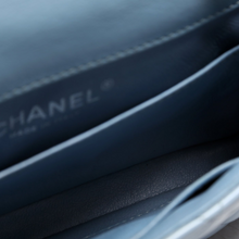Load image into Gallery viewer, Chanel Mini Flap Rectangle Leather Shoulder Bag Blue

