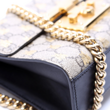 Load image into Gallery viewer, Gucci Padlock GG Supreme Bee Small Shoulder Bag Black
