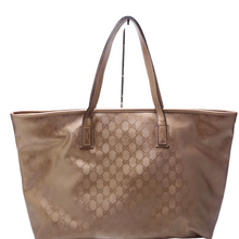 Load image into Gallery viewer, Gucci GG Imprime Coated Canvas Tote Bag Tan
