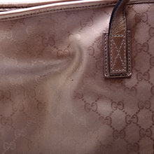 Load image into Gallery viewer, Gucci GG Imprime Coated Canvas Tote Bag Tan
