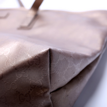 Load image into Gallery viewer, Gucci GG Imprime Coated Canvas Tote Bag Tan

