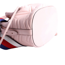 Load image into Gallery viewer, Gucci GG Marmont Leather Bucket Bag Pink
