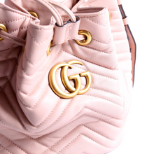Load image into Gallery viewer, Gucci GG Marmont Leather Bucket Bag Pink
