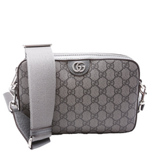 Load image into Gallery viewer, Gucci Ophidia GG Supreme Coated Canvas Small Wristlet Crossbody Bag Grey
