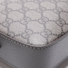 Load image into Gallery viewer, Gucci Ophidia GG Supreme Coated Canvas Small Wristlet Crossbody Bag Grey
