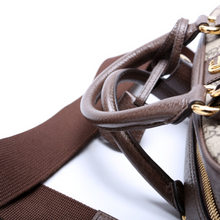 Load image into Gallery viewer, Gucci Ophidia Savoy GG Supreme Coated Canvas Top Handle Bag Brown
