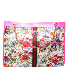 Load image into Gallery viewer, Gucci Flora Canvas Maxi Rajah Tote Bag Pink
