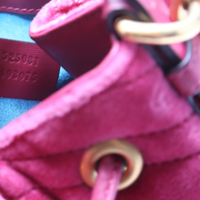 Load image into Gallery viewer, Gucci GG Marmont Velvet Bucket Bag Pink
