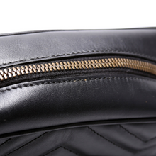Load image into Gallery viewer, Gucci Marmont Small Leather Camera Bag Black
