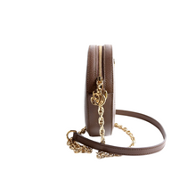 Load image into Gallery viewer, Gucci Ophidia Leather Round Small Crossbody Bag Brown
