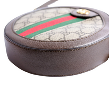 Load image into Gallery viewer, Gucci Ophidia Leather Round Small Crossbody Bag Brown

