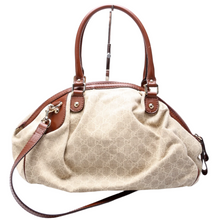 Load image into Gallery viewer, Gucci Sukey Canvas Boston Bag Beige
