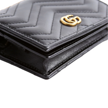 Load image into Gallery viewer, Gucci Marmont Leather Chain Wallet Black
