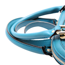 Load image into Gallery viewer, Gucci Mini Dome Micro Guccissima Leather Satchel Bag Teal
