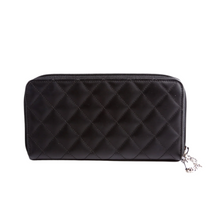 Load image into Gallery viewer, Chanel Cambon Ligne Zip Around Long Leather Wallet Black
