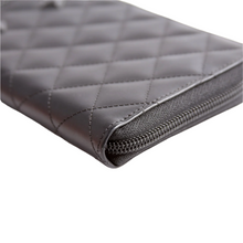 Load image into Gallery viewer, Chanel Cambon Ligne Zip Around Long Leather Wallet Black
