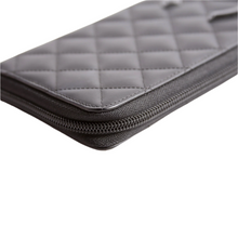 Load image into Gallery viewer, Chanel Cambon Ligne Zip Around Long Leather Wallet Black
