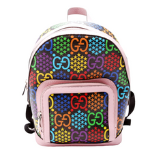 Load image into Gallery viewer, Gucci GG Psychedelic Coated Canvas Backpack Bag Pink
