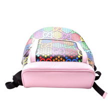Load image into Gallery viewer, Gucci GG Psychedelic Coated Canvas Backpack Bag Pink
