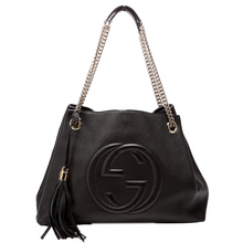 Load image into Gallery viewer, Gucci Soho Leather Medium Shoulder Bag Black
