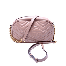 Load image into Gallery viewer, Gucci Marmont Small Leather Camera Bag Nude
