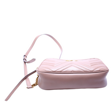 Load image into Gallery viewer, Gucci Marmont Small Leather Camera Bag Nude
