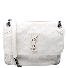 Load image into Gallery viewer, Yves Saint Laurent Niki Leather Medium Shoulder Bag Beige
