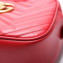 Load image into Gallery viewer, Gucci Marmont Small Leather Camera Bag Red
