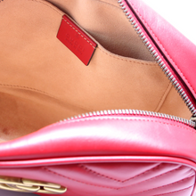 Load image into Gallery viewer, Gucci Marmont Small Leather Camera Bag Red
