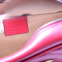 Load image into Gallery viewer, Gucci Marmont Small Leather Camera Bag Red
