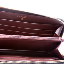 Load image into Gallery viewer, Chanel CC Caviar Small Zip Around Leather Wallet Black
