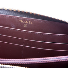 Load image into Gallery viewer, Chanel CC Caviar Small Zip Around Leather Wallet Black
