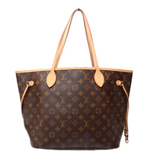 Load image into Gallery viewer, Louis Vuitton Neverfull MM Canvas Tote Bag Brown
