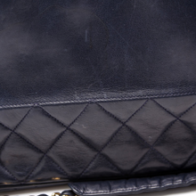 Load image into Gallery viewer, Chanel Vintage Lambskin Leather Shoulder Bag Navy
