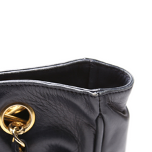 Load image into Gallery viewer, Chanel Vintage Lambskin Leather Shoulder Bag Navy
