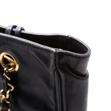 Load image into Gallery viewer, Chanel Vintage Lambskin Leather Shoulder Bag Navy
