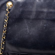 Load image into Gallery viewer, Chanel Vintage Lambskin Leather Shoulder Bag Navy
