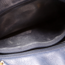 Load image into Gallery viewer, Chanel Vintage Lambskin Leather Shoulder Bag Navy
