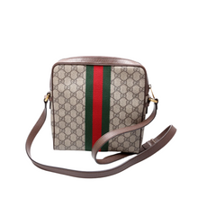 Load image into Gallery viewer, Gucci GG Supreme Coated Canvas Ophidia Messenger Bag Brown

